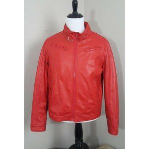 Ace of Diamonds Faux Leather Jacket Women Size M